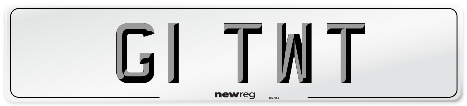 G1 TWT Number Plate from New Reg